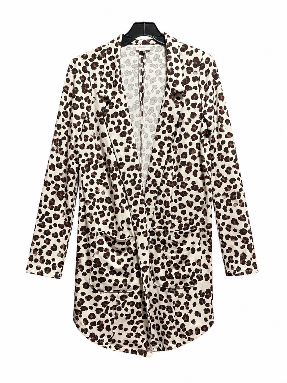 Lularoe Caroline Leopard Print Open Front Cardigan/Blazer Size Small EUC